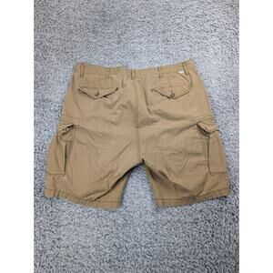 Levi's Shorts Mens 40 Beige Khaki Baggy Flap Pockets Streetwear Cargo Y2K Casual